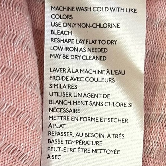 Maeve Anthropologie Pink Ribbed Cowl Neck Sweater Pullover Knit Top XS - Picture 8 of 10